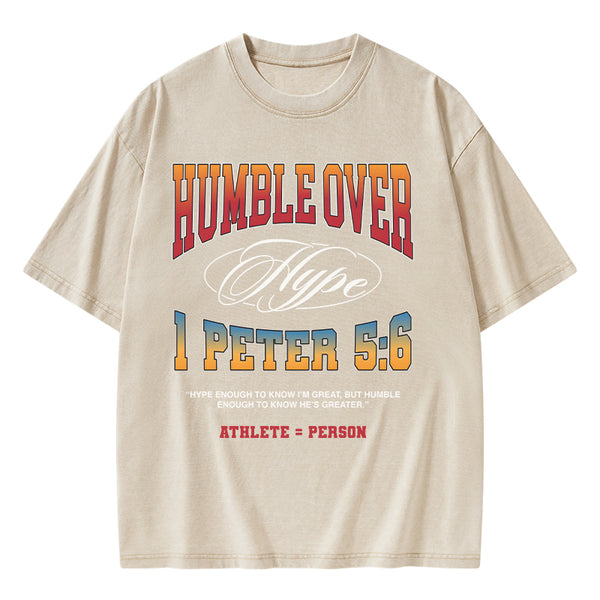 GC-WTSA0930 Humble Over Christian Washed T-Shirt