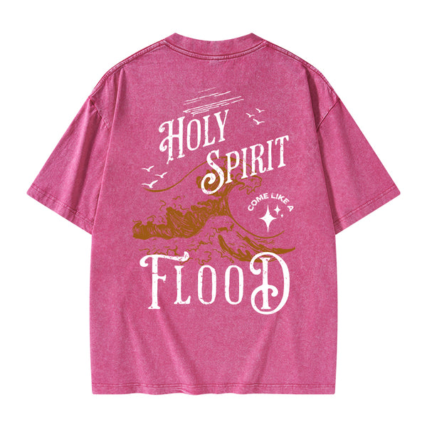 GC-WTSA0931 Holy Spirit Christian Washed T-Shirt
