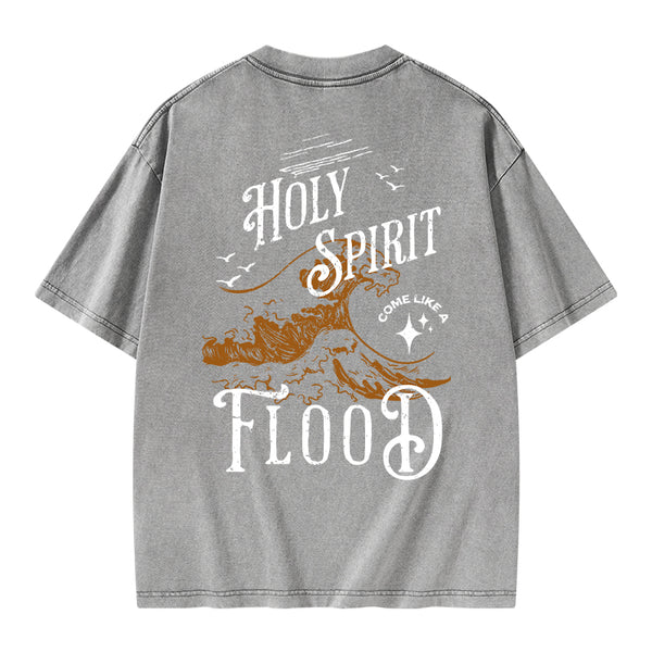 GC-WTSA0931 Holy Spirit Christian Washed T-Shirt
