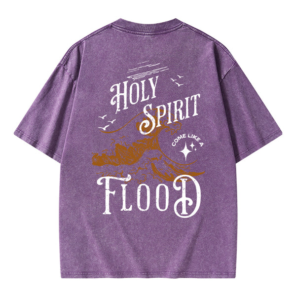 GC-WTSA0931 Holy Spirit Christian Washed T-Shirt