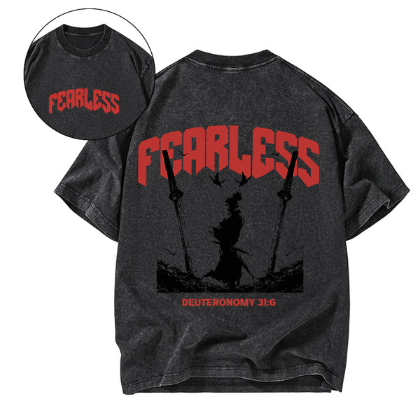 GC-WTSA1120 Fearless Christian Washed T-Shirt