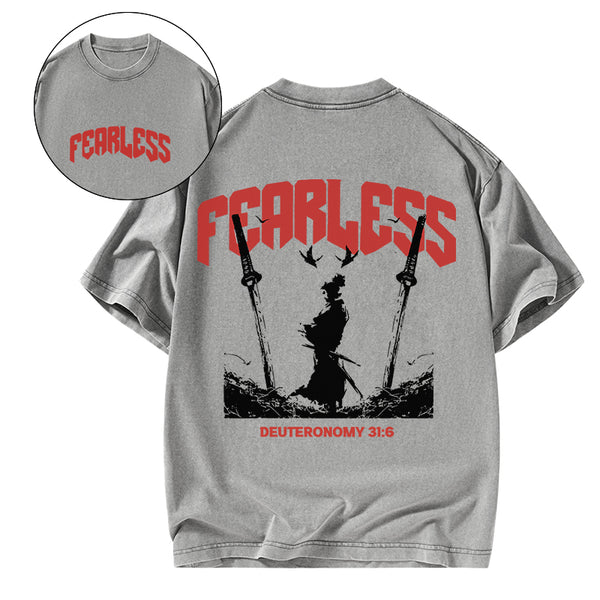 GC-WTSA1120 Fearless Christian Washed T-Shirt