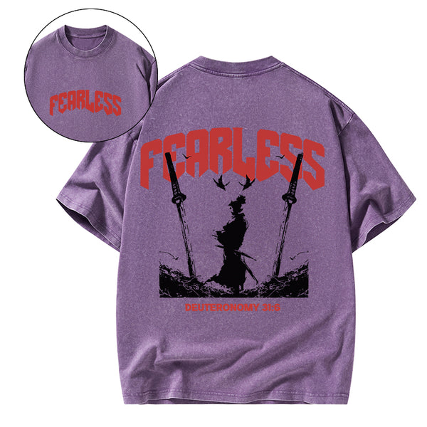 GC-WTSA1120 Fearless Christian Washed T-Shirt