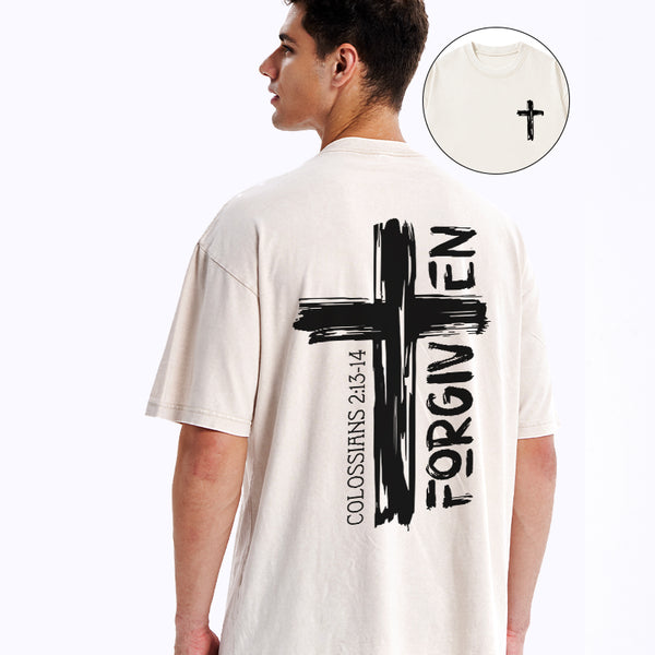 Forgiven Christian Washed T-Shirt