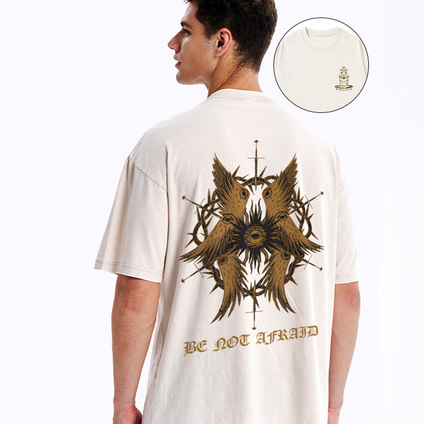 Be Not Afraid Christian Washed T-Shirt