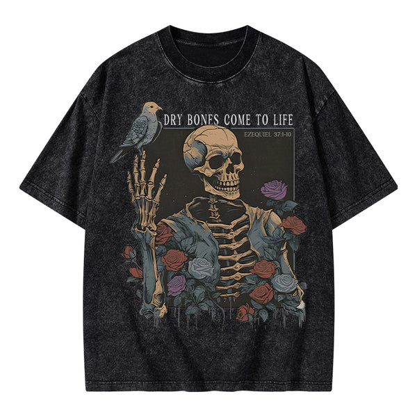 Dry Bones Come To Life Christian Washed T-Shirt