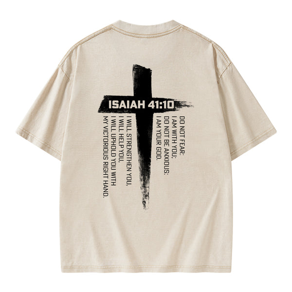 Isaiah 41 Christian Washed T-Shirt