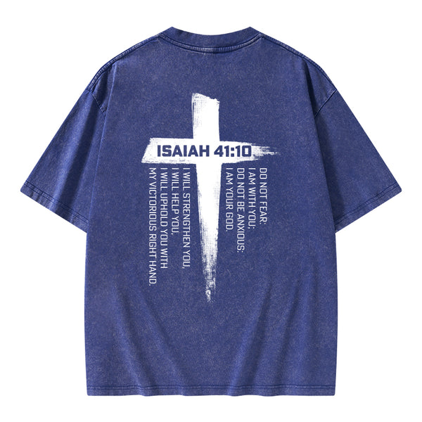 Isaiah 41 Christian Washed T-Shirt
