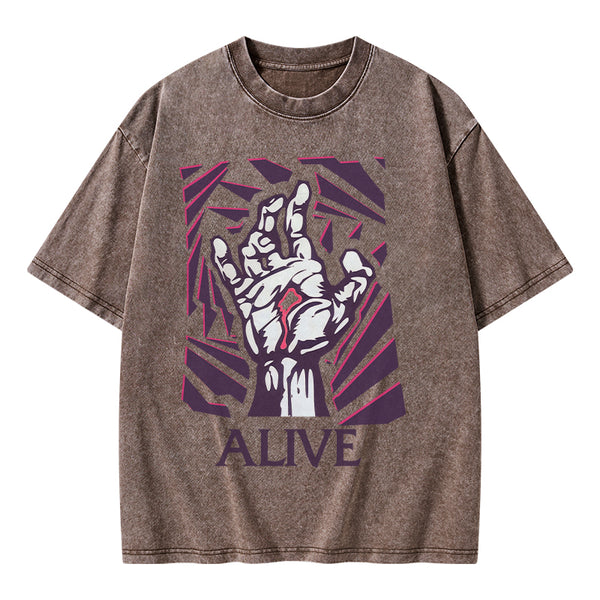 GC-WTSA1379 Alive Christian Washed T-Shirt