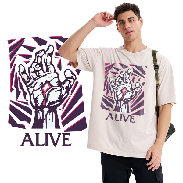 GC-WTSA1379 Alive Christian Washed T-Shirt