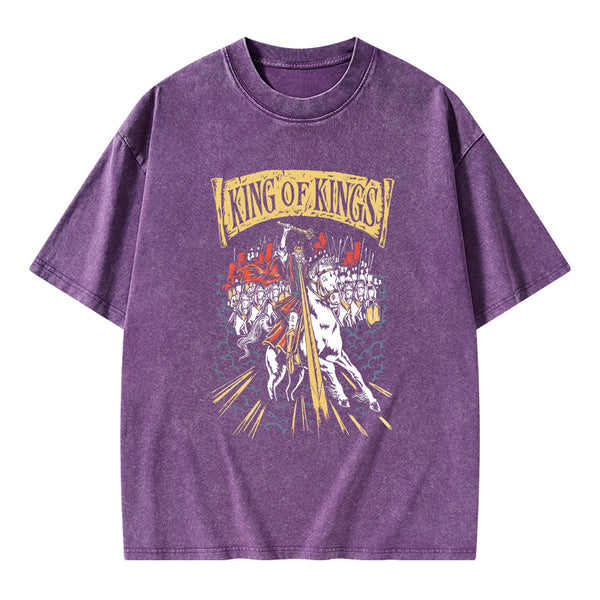 King Of Kings Christian Washed T-Shirt