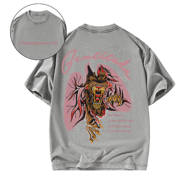 Gratitude Brandon Lake Christian Washed T-Shirt