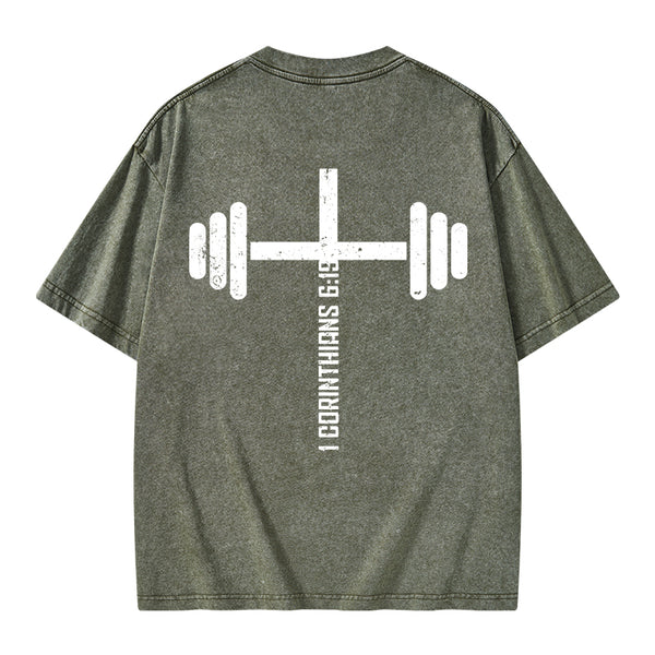GC-WTSA1491 Christian Fitness Corinthians Christian Washed T-Shirt