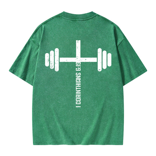 GC-WTSA1491 Christian Fitness Corinthians Christian Washed T-Shirt