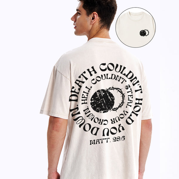 Death Couldn't Hold You Down Christian Washed T-Shirt
