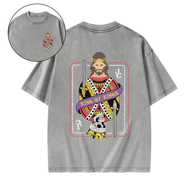 King Of Kings Christian Washed T-Shirt