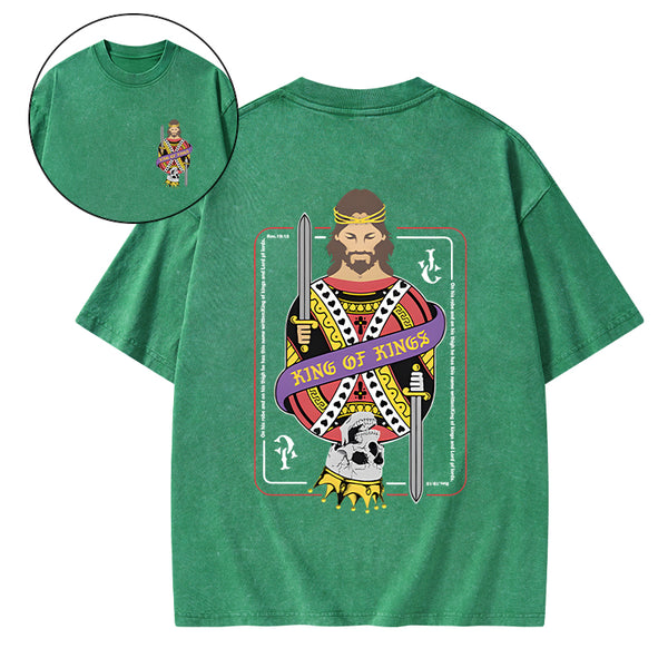 King Of Kings Christian Washed T-Shirt