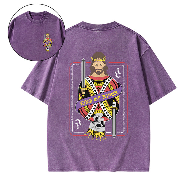 King Of Kings Christian Washed T-Shirt