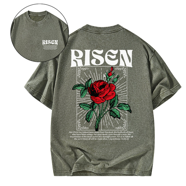 GC-WTSA1530 Risen Christian Washed T-Shirt