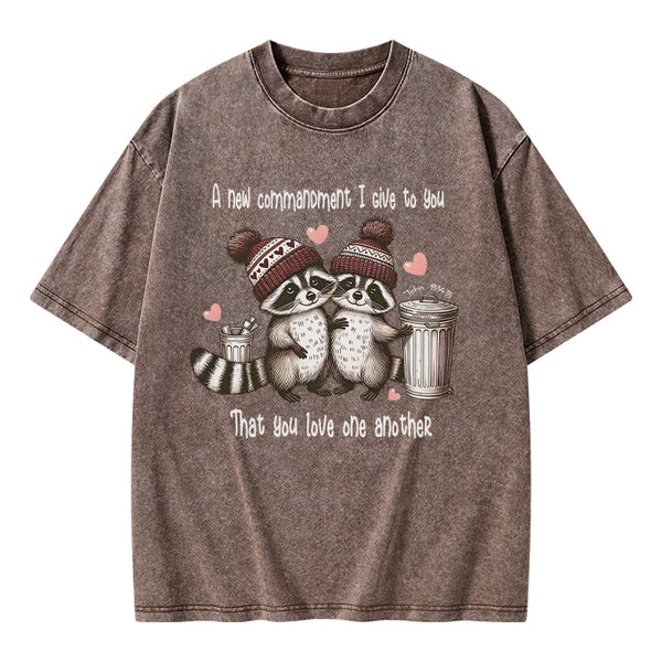 GC-WTSA1545 You Love One Another Christian Washed T-Shirt