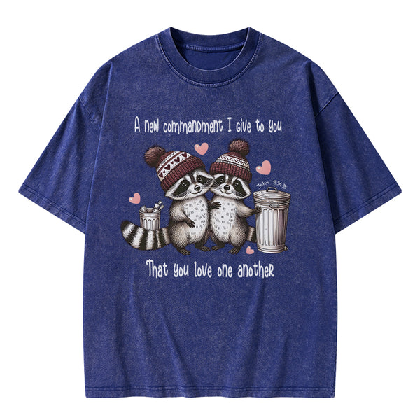 GC-WTSA1545 You Love One Another Christian Washed T-Shirt