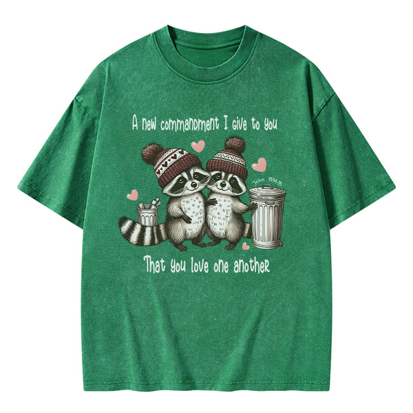 GC-WTSA1545 You Love One Another Christian Washed T-Shirt