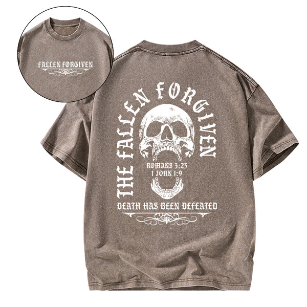 GC-WTSA1593 The Fallen Forgiven Christian Washed T-Shirt