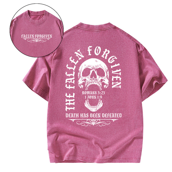 GC-WTSA1593 The Fallen Forgiven Christian Washed T-Shirt