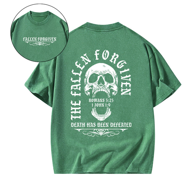 GC-WTSA1593 The Fallen Forgiven Christian Washed T-Shirt