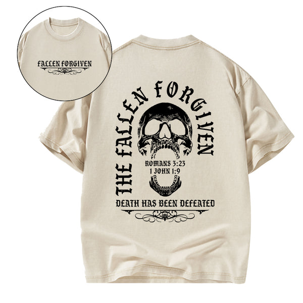 GC-WTSA1593 The Fallen Forgiven Christian Washed T-Shirt