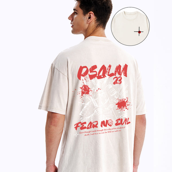 Fear No Evil Christian Washed T-Shirt