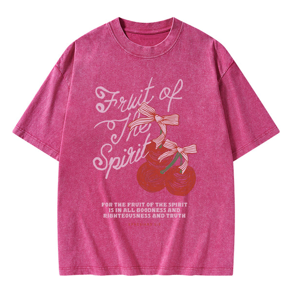 GC-WTSA1663 Fruit Of The Spirit Christian Washed T-Shirt