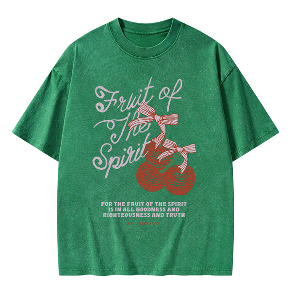 GC-WTSA1663 Fruit Of The Spirit Christian Washed T-Shirt