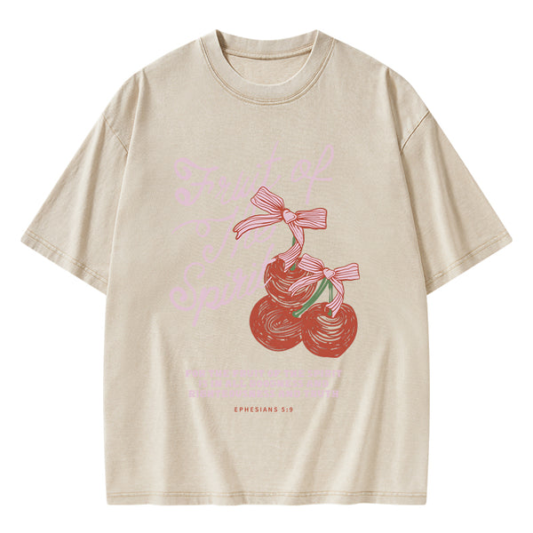 GC-WTSA1663 Fruit Of The Spirit Christian Washed T-Shirt