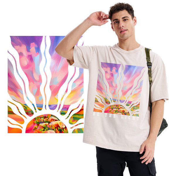 GC-WTSA1700 Be The Light Christian Washed T-Shirt