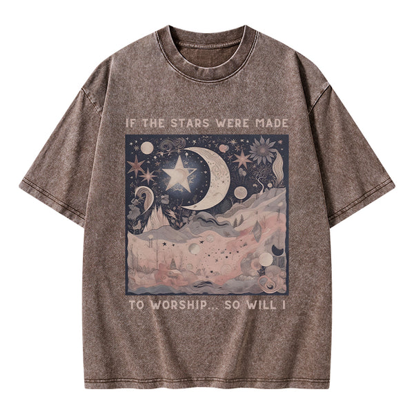 If The Stars Were Made To Worship Christian Washed T-Shirt