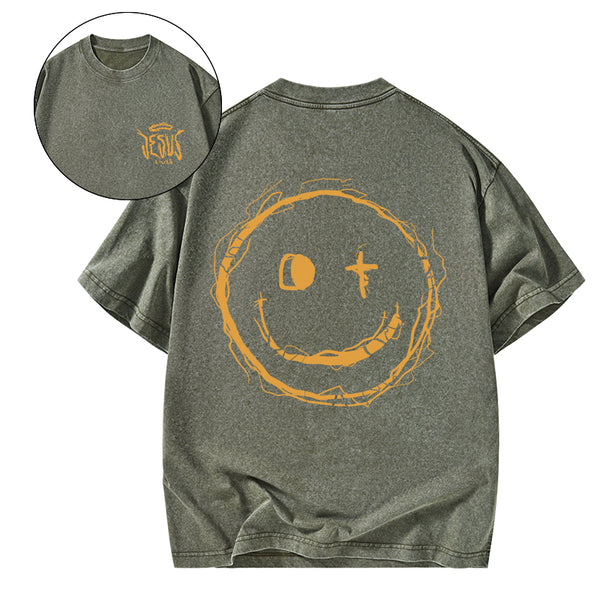 Jesus Lives Christian Washed T-Shirt