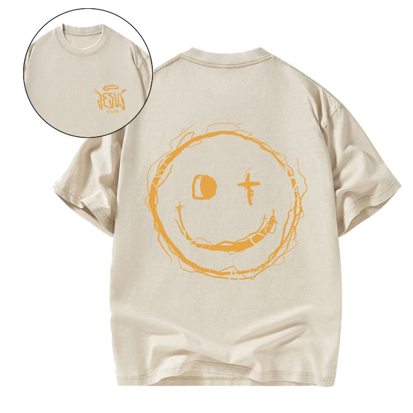 Jesus Lives Christian Washed T-Shirt