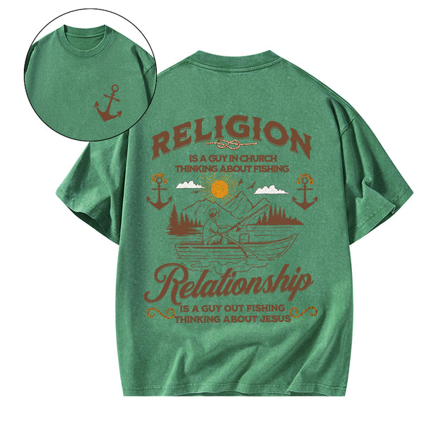 GC-WTSA1738 Religion Relationship Christian Washed T-Shirt