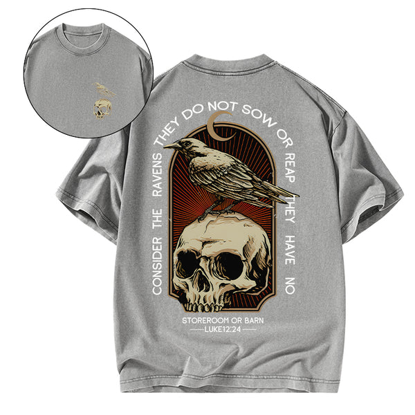 GC-WTSA1750 Consider the ravens Christian Washed T-Shirt