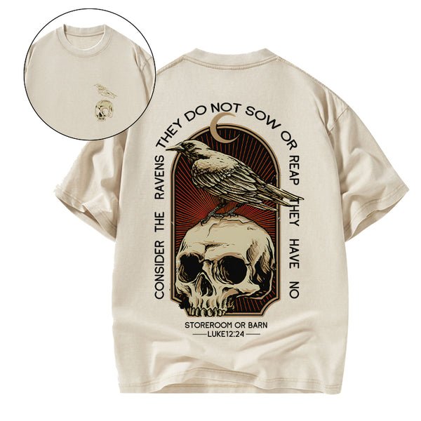 GC-WTSA1750 Consider the ravens Christian Washed T-Shirt