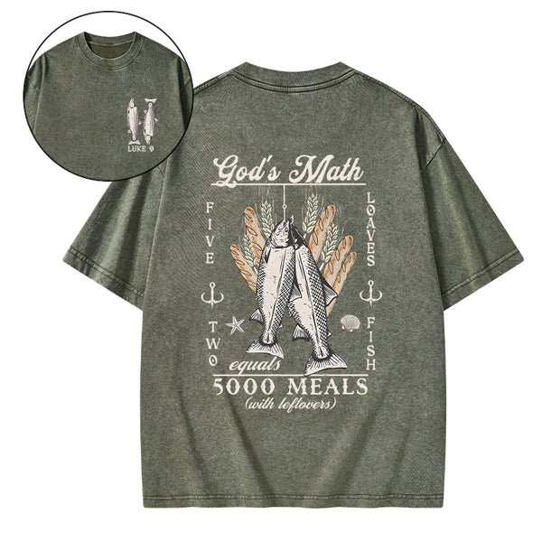 God's Math Christian Washed T-Shirt