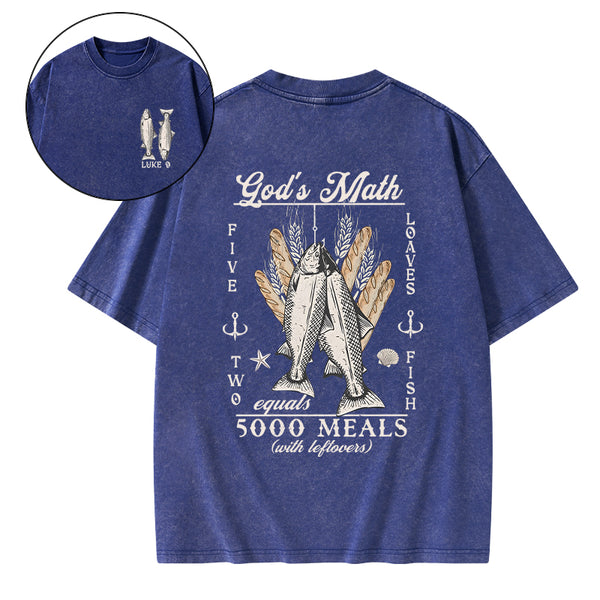 God's Math Christian Washed T-Shirt