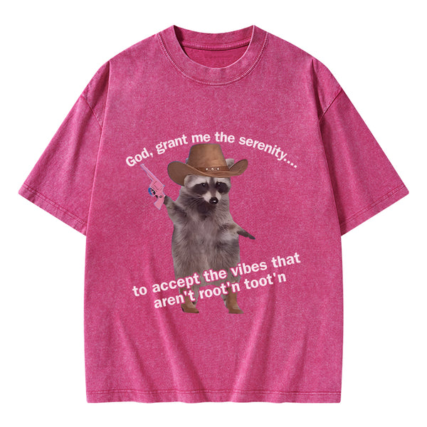 GC-WTSA1775 God Grant Me The Serenity Christian Washed T-Shirt