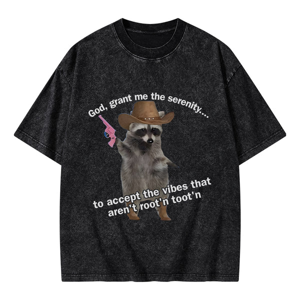 GC-WTSA1775 God Grant Me The Serenity Christian Washed T-Shirt