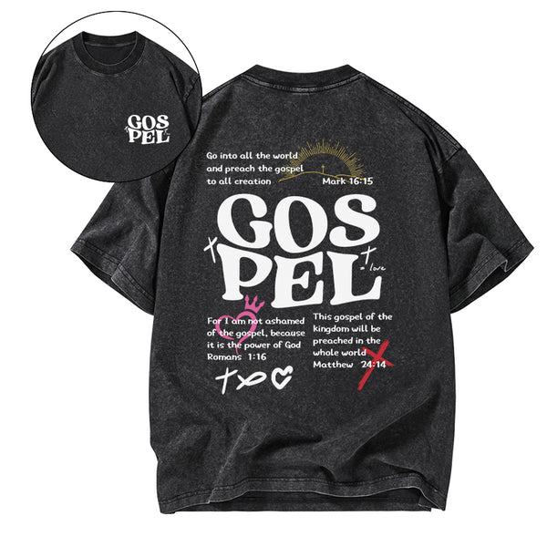 Gospel Christian Washed T-Shirt