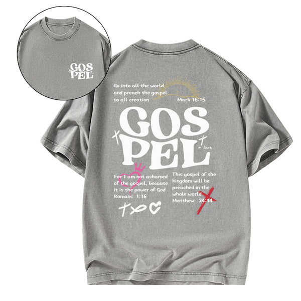 Gospel Christian Washed T-Shirt
