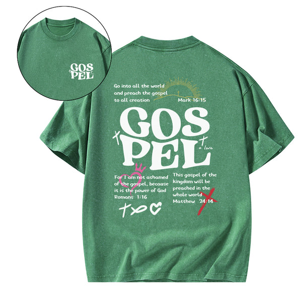 Gospel Christian Washed T-Shirt