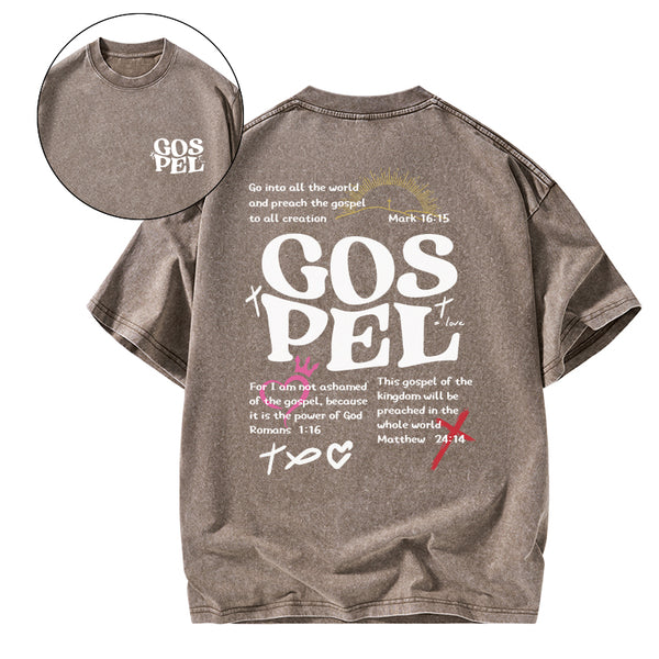 Gospel Christian Washed T-Shirt