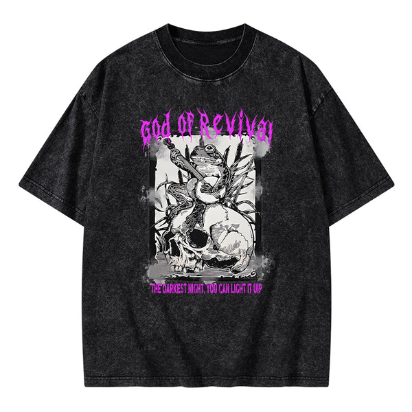God Of Revival Christian Washed T-Shirt